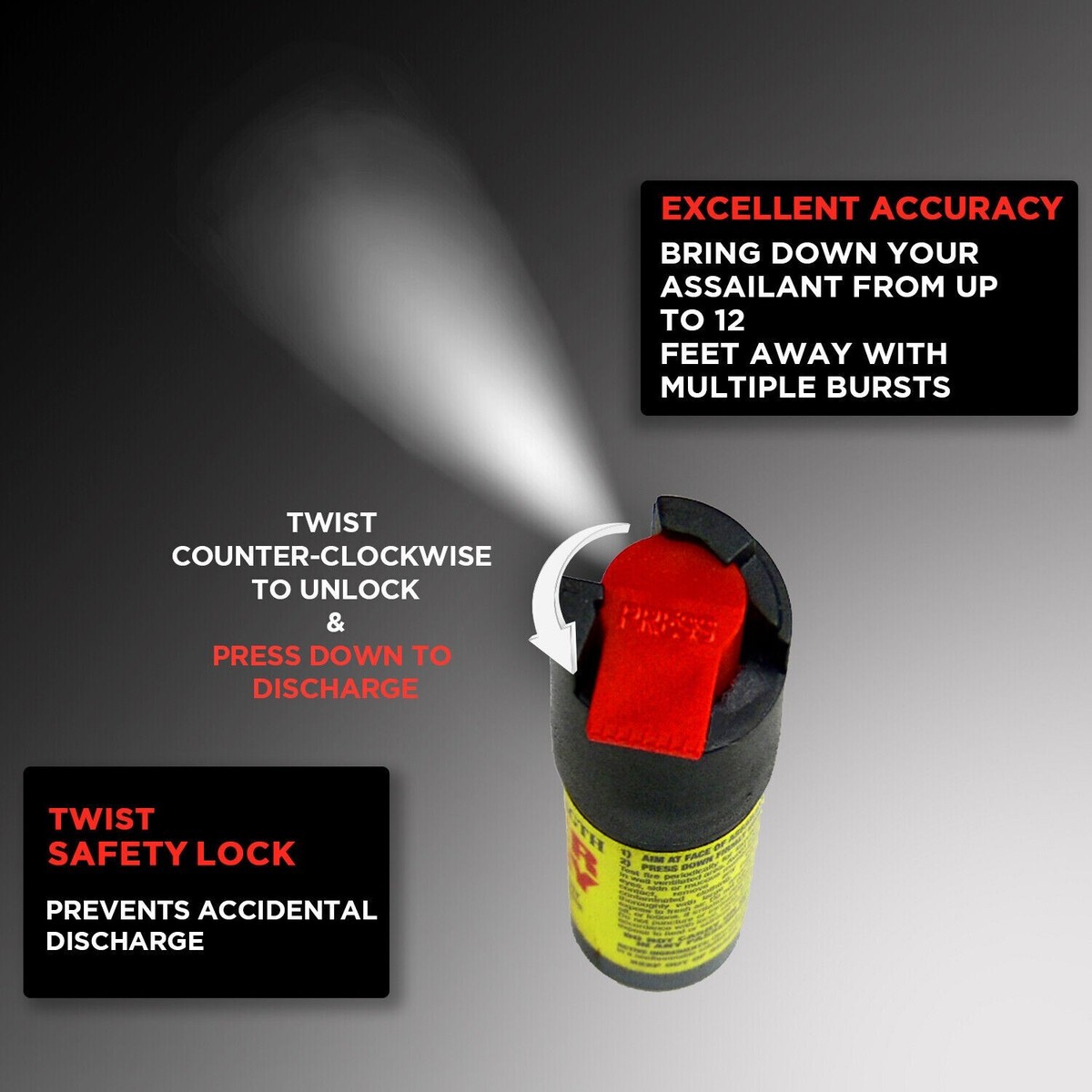 pepperさま専用 Made in USA Cheetah Pepper Spray MAXIMUM Strength 18 OC 1/2