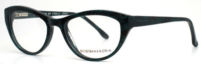 BCBG MAXAZRIA Fiorella Green Womens Cat Eye Full Rim Eyeglasses 51-17-135 B:36