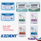 Dental Orthodontic Buccal Tube 1st 2nd Molar Tubes Roth/MBT 022 Bondable AZDENT