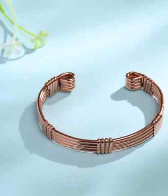 Isha Life Copper Wire Bracelet Copper Cuff Bracelet Festive Gift For Unisex