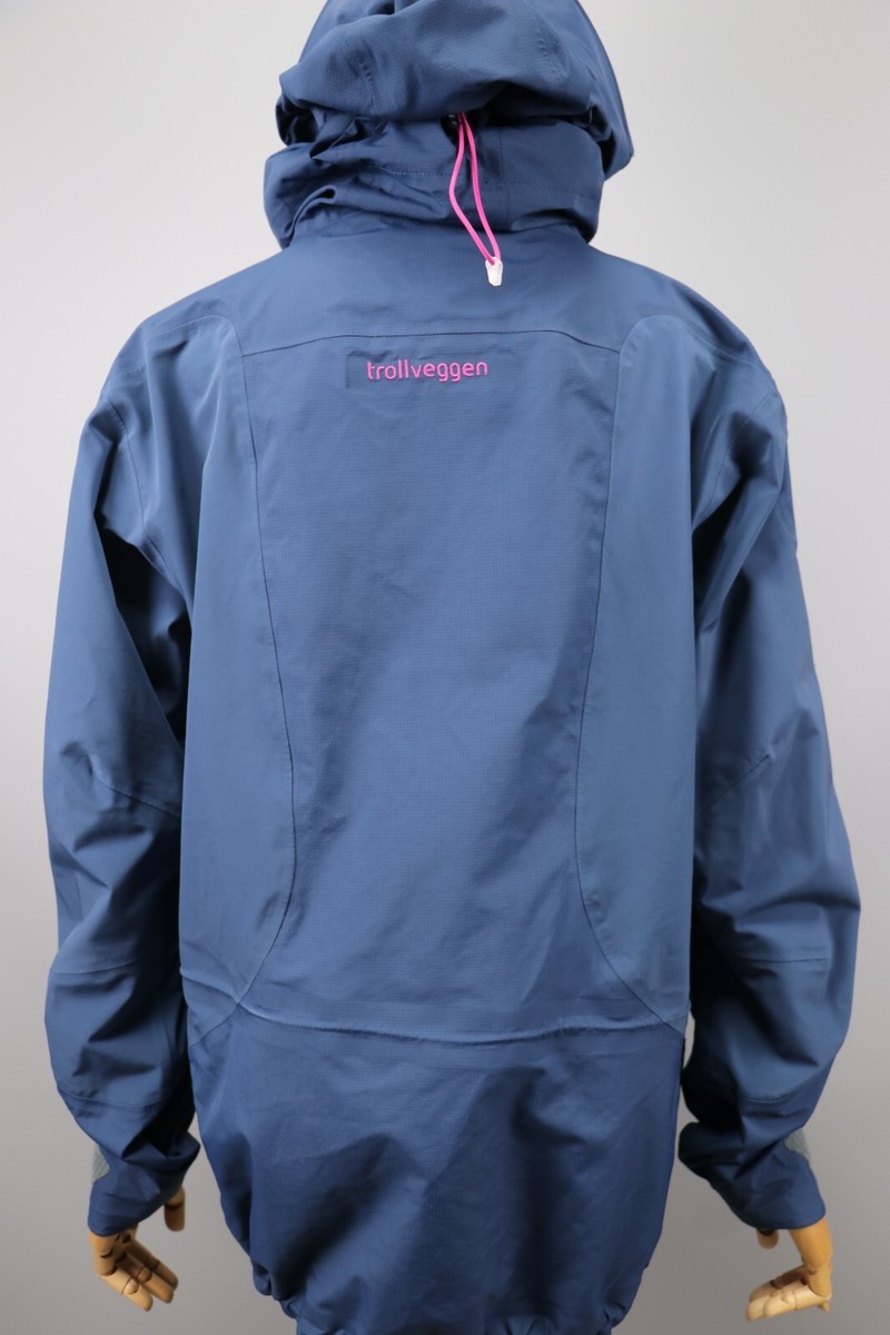 NORRONA Trollveggen Dri3 Womens Navy Hooded Zip JACKET Size M | eBay