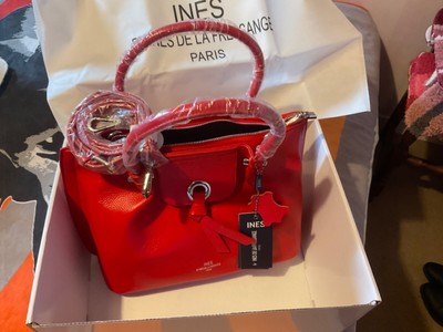 Leather Goods Sac Ines De La Fressange Rouge Le Tanneur Sac Alice