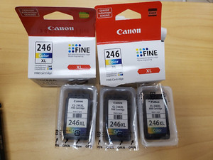 Lot of 5 - Empty Canon PG-246XL Color Ink Cartridge for PIXMA MG2924 MG2950