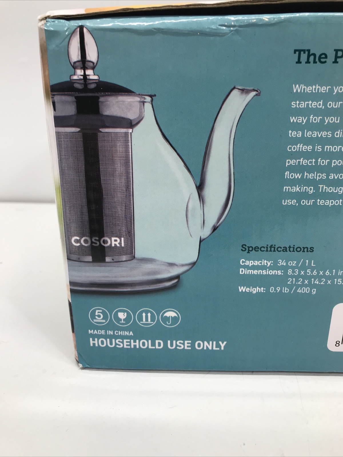 Cosori Glass Teapot Stovetop Safe Gooseneck Kettle With Removable