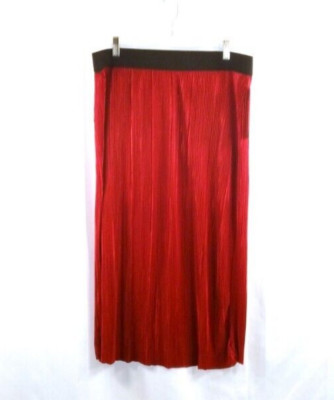 Double Click 2X new with tags red skirt with black elastic waistband