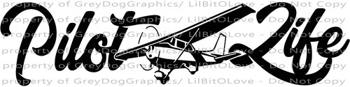 Pilot Life Vinyl Decal Cessna Plane Small Airplane Piloting - Picture 23 of 24