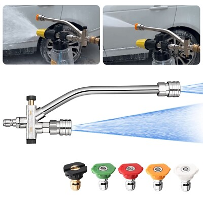#ad Pressure Washer Double Tip Foam Cannon Connector pressure Washer Attachment $19.93