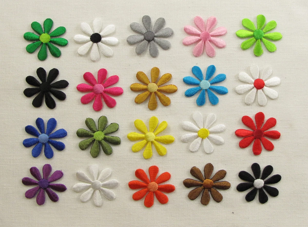 Iron Patches Embroidery, Flower Embroidery Patch