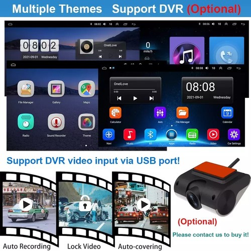 For Ford Mustang F150 250 350 E250 Android Carplay 7" Car Stereo Radio GPS WIFI - Picture 16 of 24