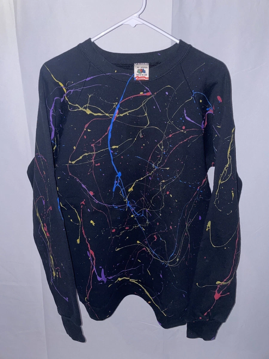 Paint splatter crewneck sale