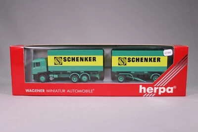 LE1842 HERPA WAGENER Camion Ho1/87 MAN 2 semi remorque schenken - Photo 1/4