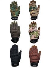 Army Military Combat Hunting Shooting Tactical Knuckle Full Finger Gloves Camo 