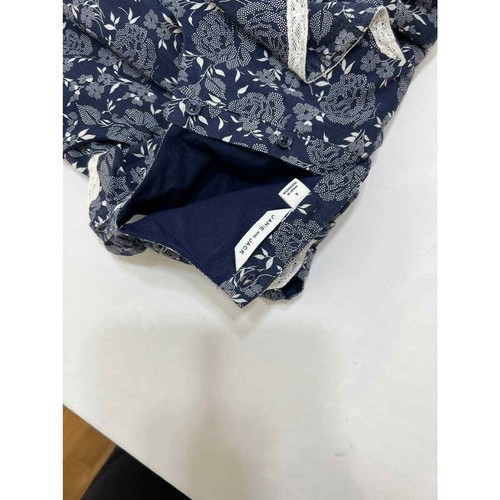 Janie and Jack Floral Jumper Blue/White Kids Size 6 - Picture 12 of 12