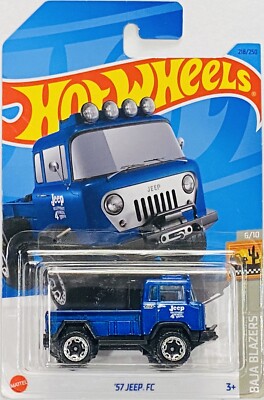 Hot Wheels '57 Jeep FC Blue 2023 N Case | eBay