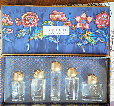 FRAGONARD WOMENS NEW LOT BOX 5 Eau de Parfum MINIATURES ...various