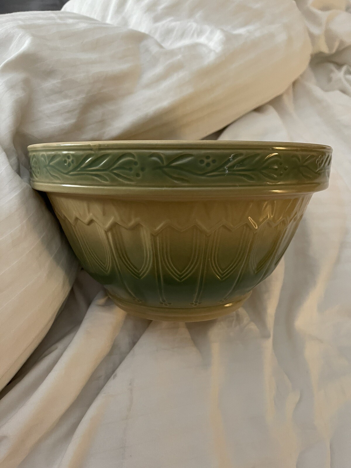 Vintage Over And Back Yellow Ware Bowl Set eBay