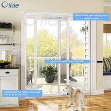 Smart Automatic Residential Door Slider with RFID Pet Collar Sensor Tags
