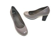 CAMPER SCARPE DA DONNA WOMAN SHOES CHAUSSURE PUMPS GRIGIO PLATEAU 38 COME NUOVE # 3-2 #