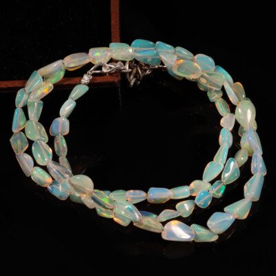 Natural Ethiopian Opal Multi Necklace Tumble 5X4X2.8X5X4 mm 32.9