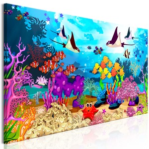 Leinwand Bilder Kinderzimmer Fisch Riff Unterwasser Wandbilder Xxl Wohnzimmer Ebay