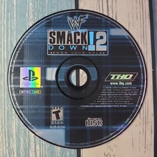 PlayStation PS1 WWF Smack Down 2 Know Your Role Wrestling Video Game Disc Only