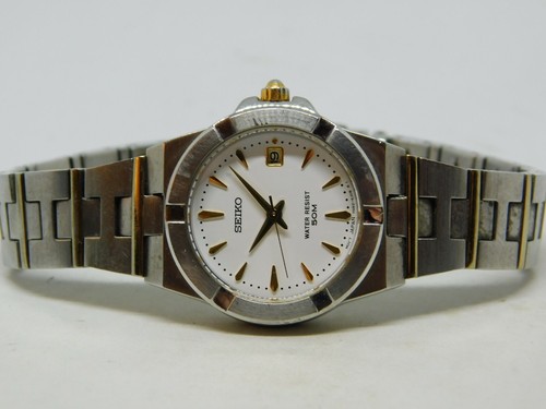 Seiko 7N82-6F50 Sapphire Crystal Quartz Analog Ladies Watch | eBay