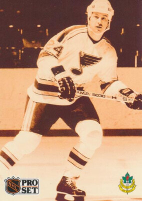 1991-92 Pro Set French #597 BERNIE FEDERKO - St. Louis Blues