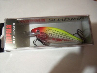 1 Rapala Deep Shad Rap Lure SR7 FF Custom Clown NIP