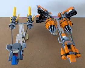 LEGO Star Wars 7962 Podracers Vehicles Only No Minifig As-Is