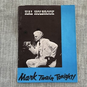 Hal Holbrook Mark Twain Tonight! Original Theater Playbill Program