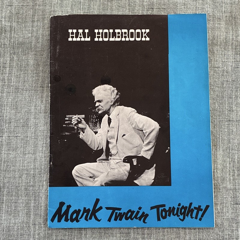 Hal Holbrook Mark Twain Tonight! Original Theater Playbill Program
