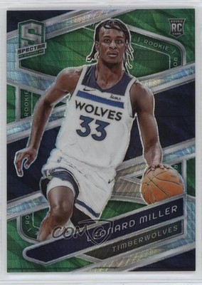 2023 Spectra International Green Prizm 75/75 Leonard Miller #136 Rookie RC 1t4l