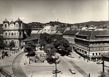 RPPC Bratislava Hurbanove namestie vintage postcard x692