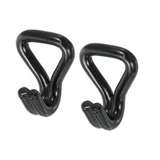 Ratchet Double J Strap Hook Load 3306 Lbs for 1" Strap 2pcs Plastic Coating