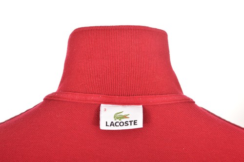 DDP Lacoste F5191 Poloshirt Vintage Rot Kurzarm Größe 3 - Bild 5 von 6