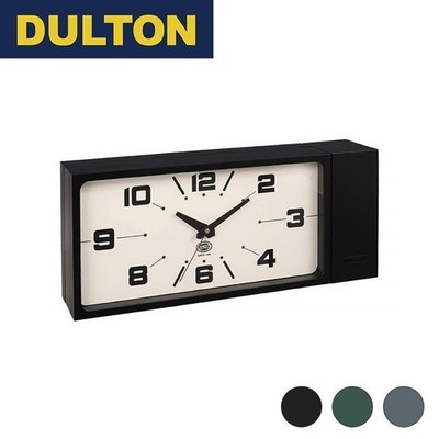 DULTON Double Face Wall Clock Rectangle gray H21-0362DGN Silent Retro New