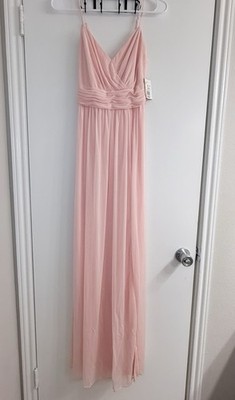 David's Bridal Blush Pink Chiffon Bridesmaid Dress Size 0 NWT Formal Gown | eBay David's Bridal Blush Pink Chiffon Bridesmaid Dress Size 0 NWT Formal Gown | eBay