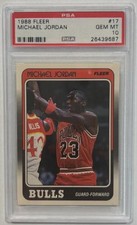 1988 Fleer #17 Michael Jordan PSA 10 Gem Mint HOF Bulls Basketball
