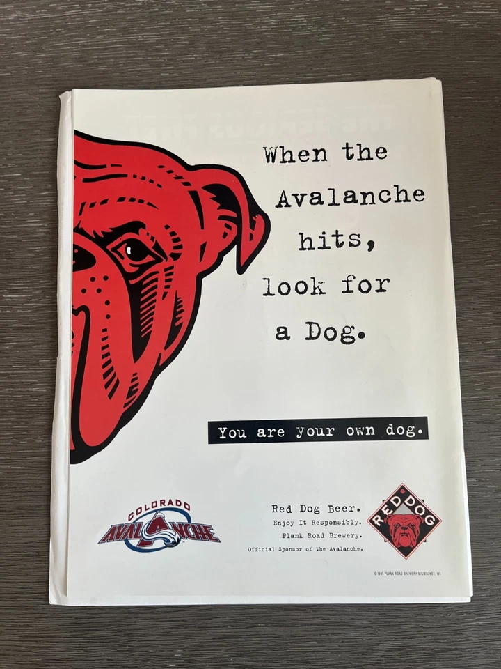 Colorado Avalanche Stanley Cup Finals Program 1996 vs Florida Panthers Foto 3 de 4