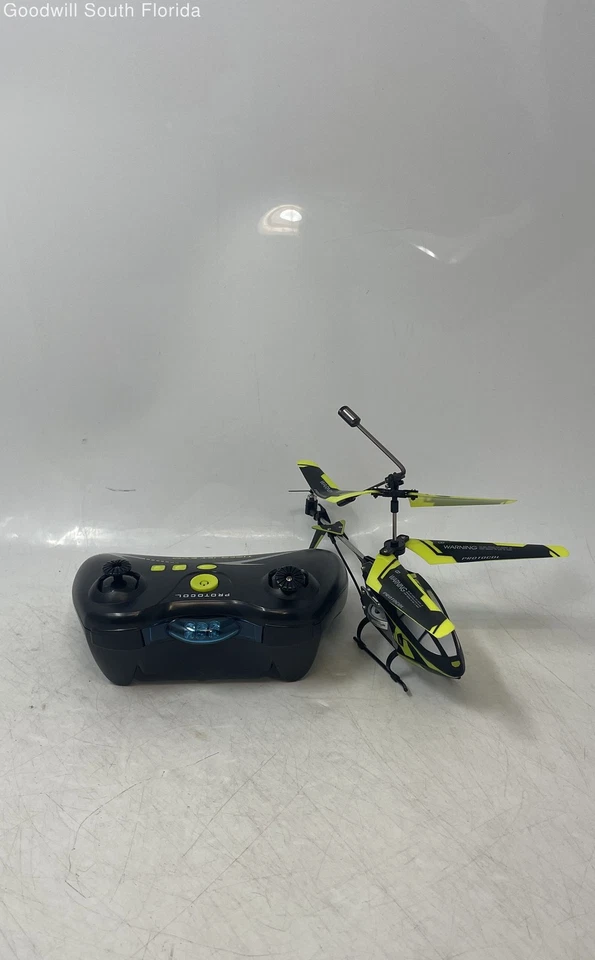 Protocol Tiger Jet Evo Black Yellow RC Electric Helicopter Drone Not Tested - Image 3 of 4