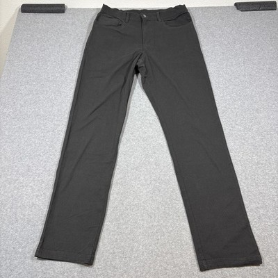NWOT Pact Men's Sz M Grey Canvas Roll Up Pant Durable Bottoms Organic Cotton