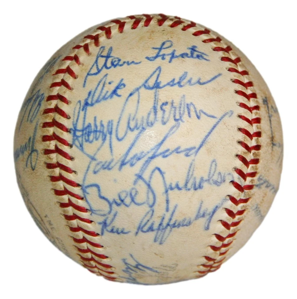 Philadelphia Phillies A's Old Timers Signed Baseball 20 Sigs Lefty Grove Ashburn - Image 3 of 4