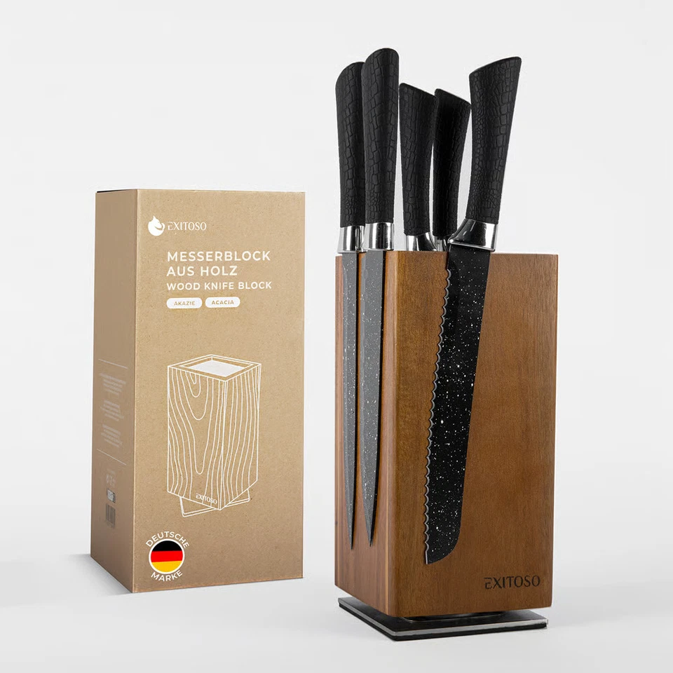 Exitoso blocco coltelli magnetico portacoltelli senza coltello blocco legno coltello da cucina