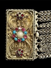 Antique Austro-Hungarian Gilt Filigree Silver...