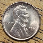 1944 S  Lincoln Wheat One Cent 1c Coin Red BU #AB102