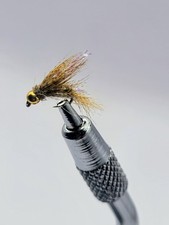 Gold Bead Soft Hackle Wet Fly Trout Flies Caddis Emerger Lot of 6 Size #14