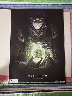  2014 Destiny The Dark Below Pre-Order Promo Poster 19.5x27 Bungie Activision  