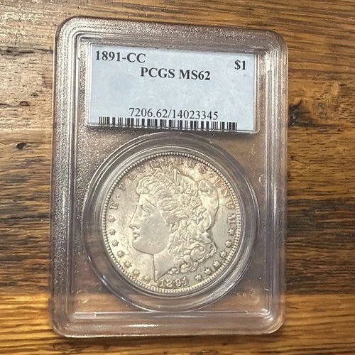 PCGS 1891-CC MS62 Morgan Dollar 🇺🇸