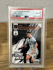 2022-23 Panini Donruss FIFA Lionel Messi Net Marvels #2  PSA 8