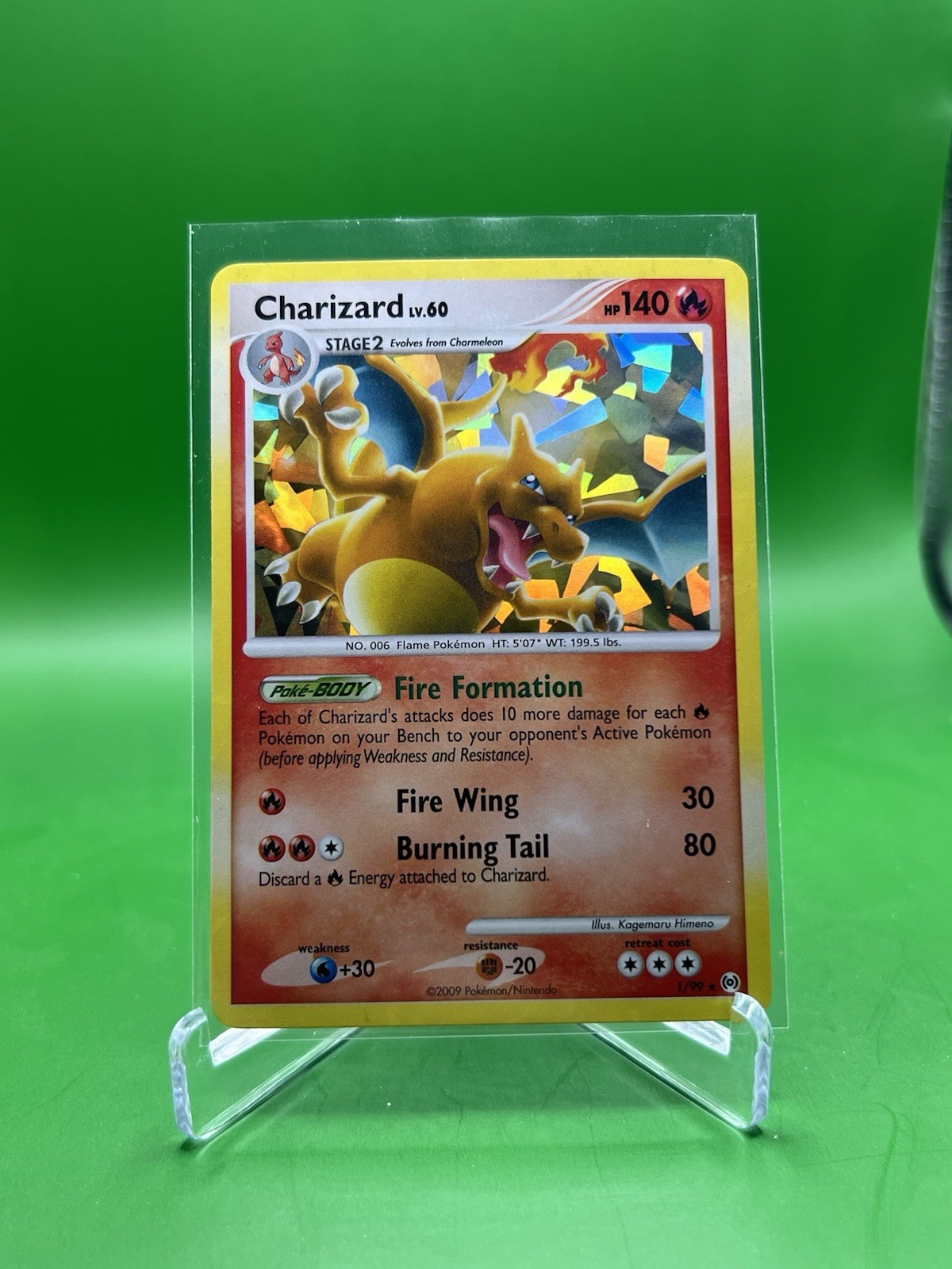 Pokemon Charizard Holo - Platinum Arceus - 1/99 NM